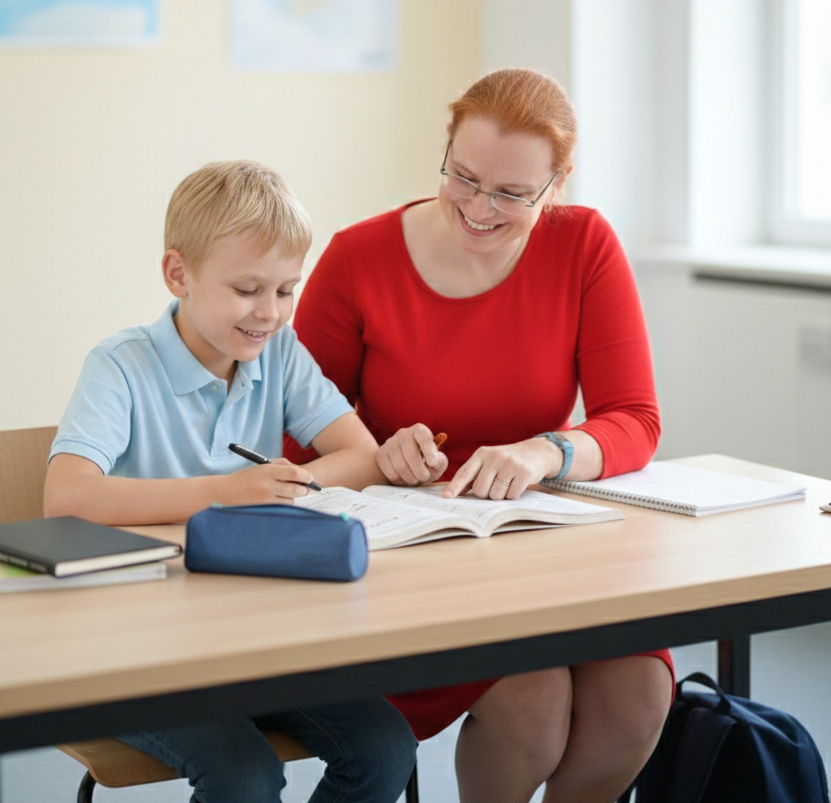 Eva Poláková at school